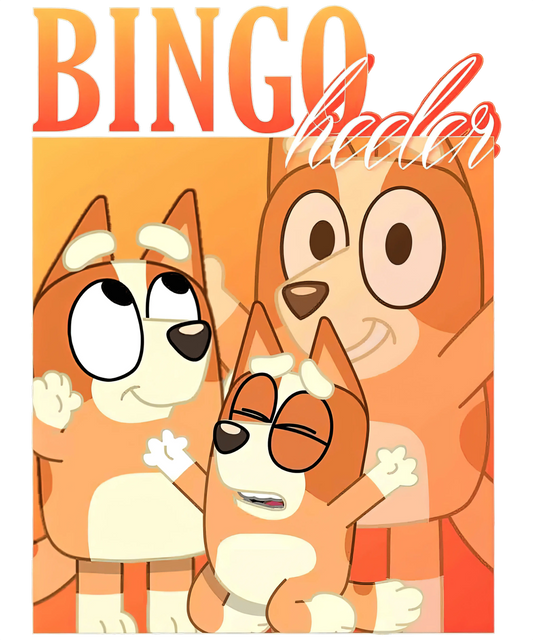 Bingo Bluey Design - DTF Ready To Press