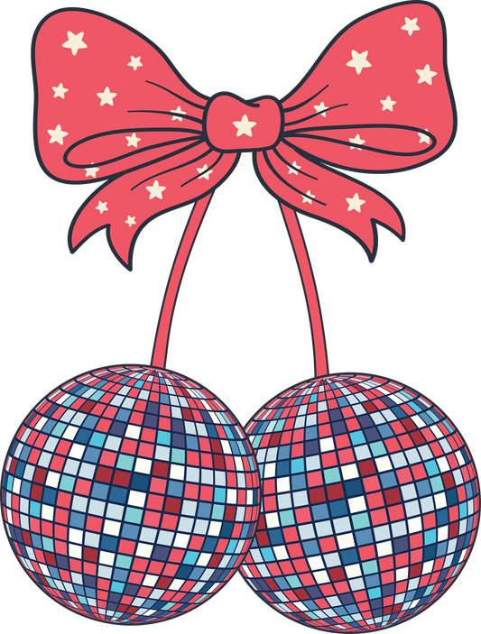 4th Of July Discoball Design - DTF Ready To Press