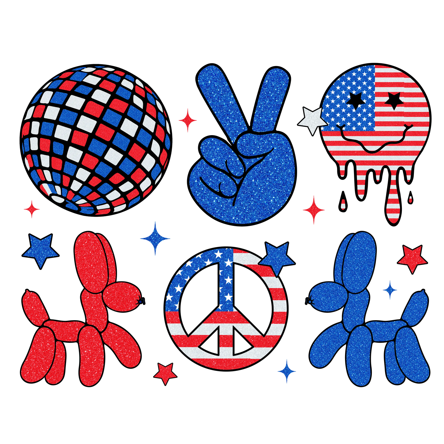 Cute 4th Of July Design - DTF Ready To Press