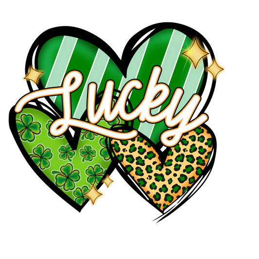 Lucky Heart Saint Patrick's Day Design - DTF Ready To Press