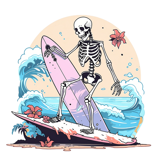 Surfing Design - DTF Ready To Press