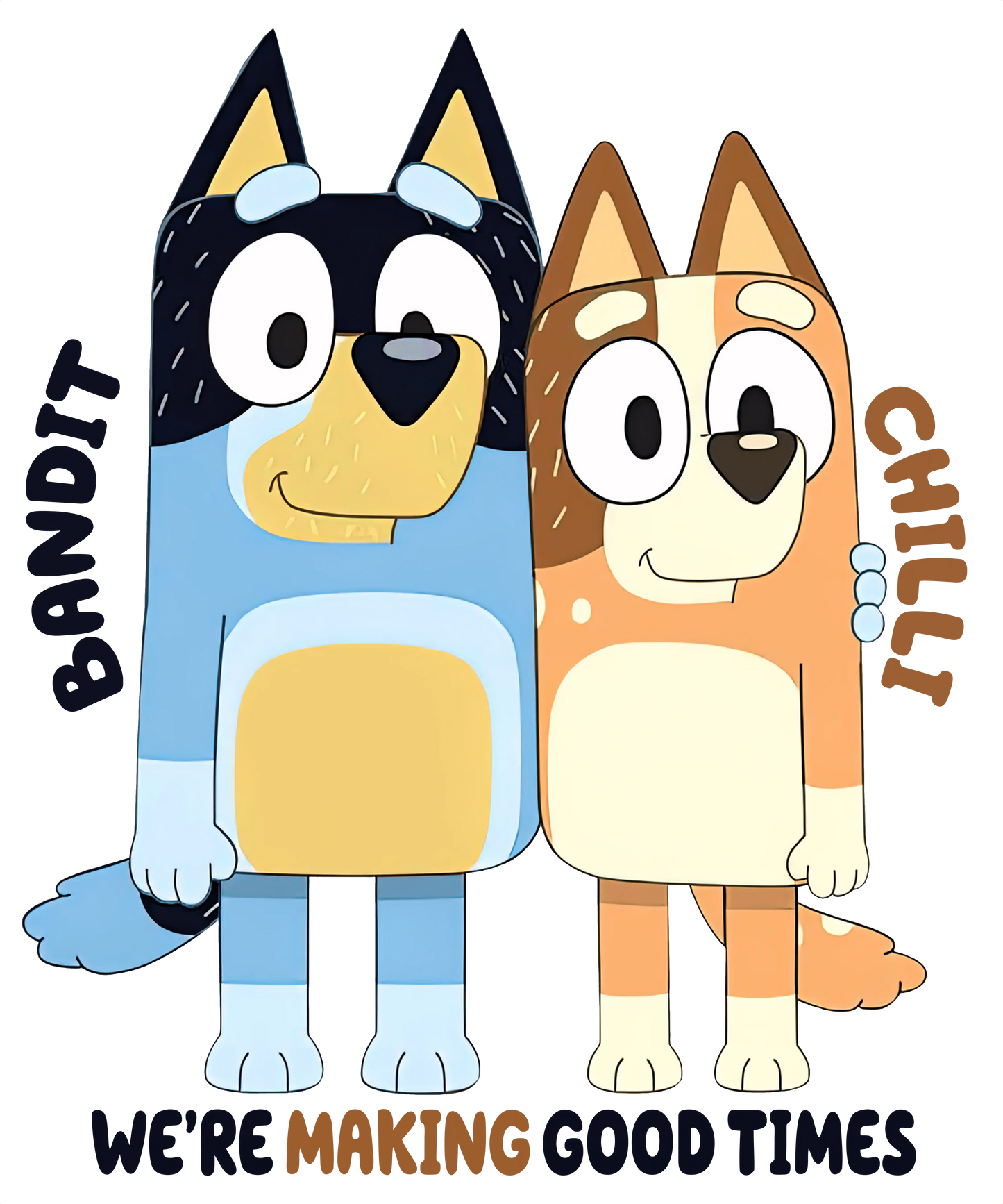 Matching Best Friends Bluey Design - DTF Ready To Press