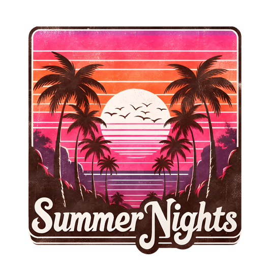 Summer Nights Design - DTF Ready To Press