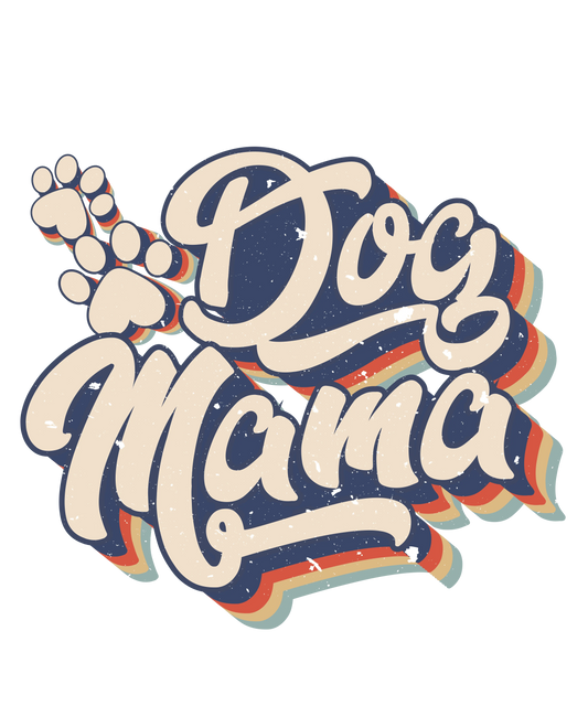 Retro Dog Mama Design - DTF Ready To Press