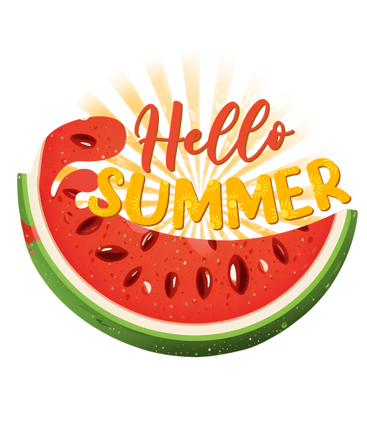 Hello Summer Design - DTF Ready To Press