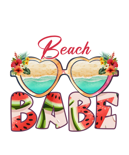 Beach Babe Design - DTF Ready To Press