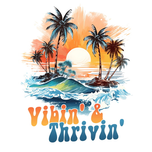 Vacation Vibes Design - DTF Ready To Press