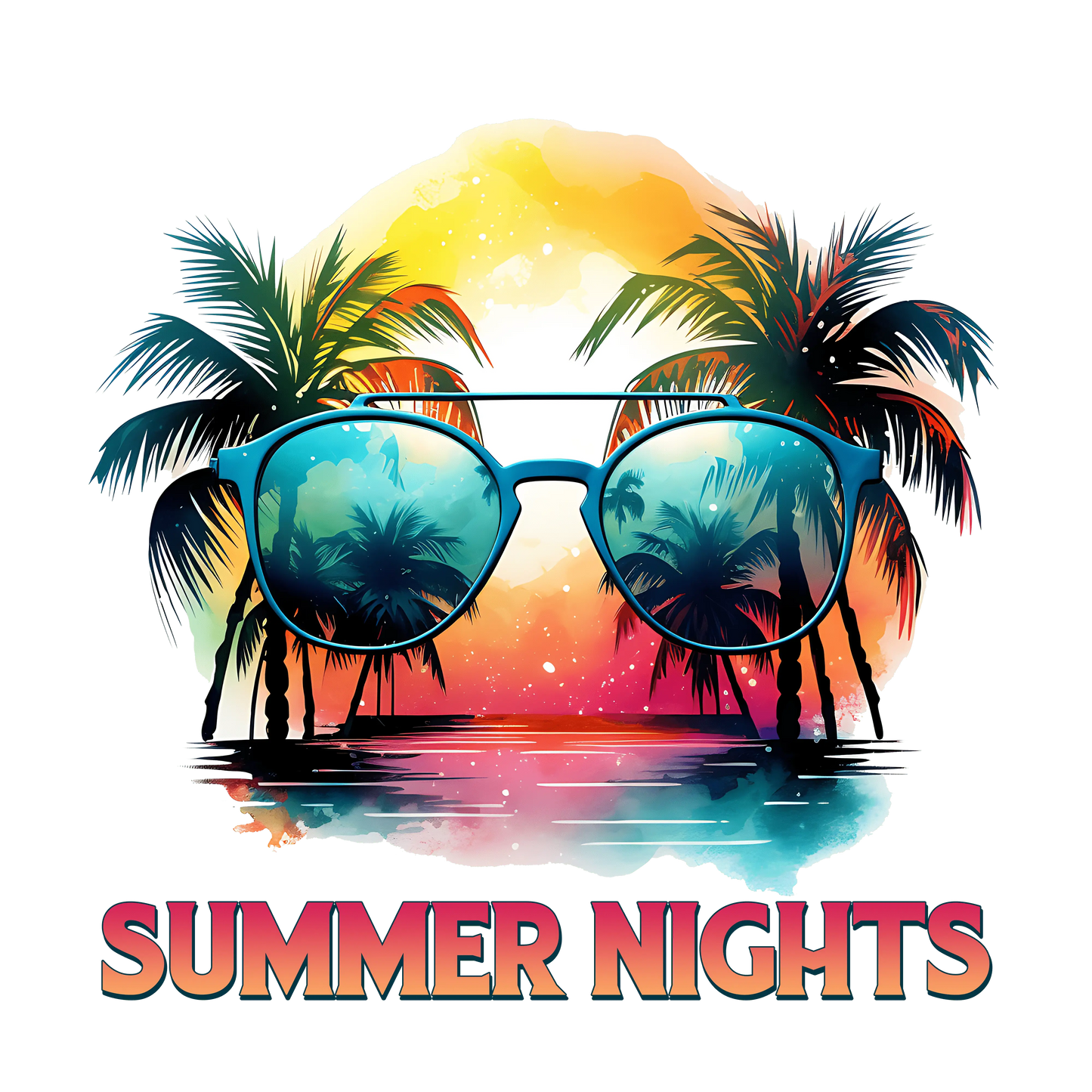 Cool Summer Nights Design - DTF Ready To Press