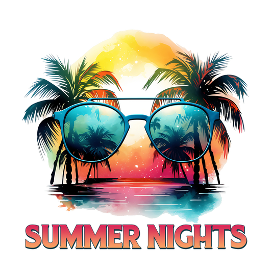 Cool Summer Nights Design - DTF Ready To Press