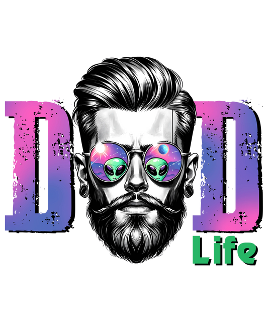 Dad Life Design - DTF Ready To Press