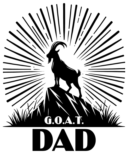 GOAT Dad Design - DTF Ready To Press