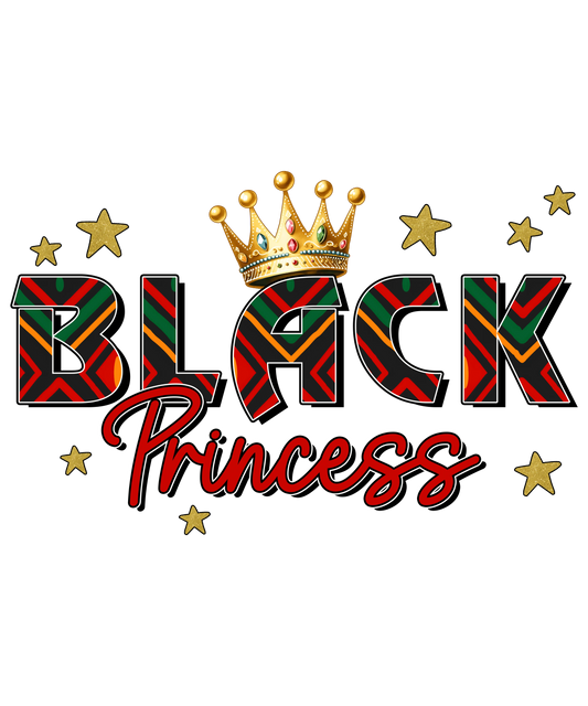 Black Princess Juneteenth Design - DTF Ready To Press
