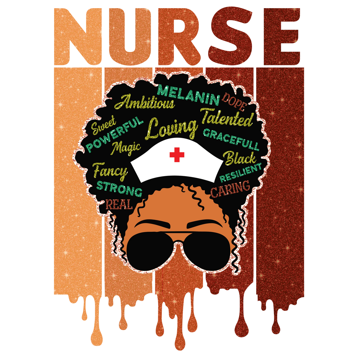 Nurse Juneteenth Design - DTF Ready To Press
