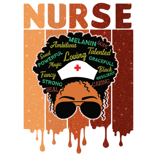 Nurse Juneteenth Design - DTF Ready To Press