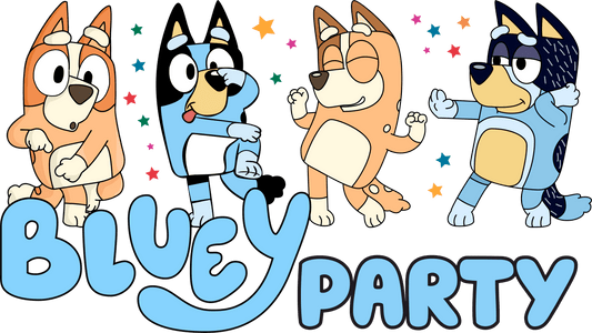 Bluey Party Design - DTF Ready To Press