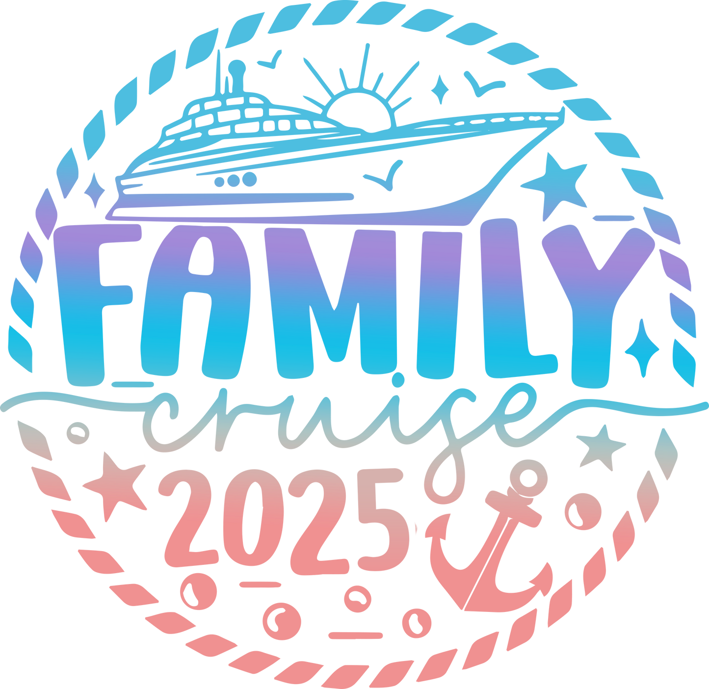 2025 Family Cruise Design - DTF Ready To Press
