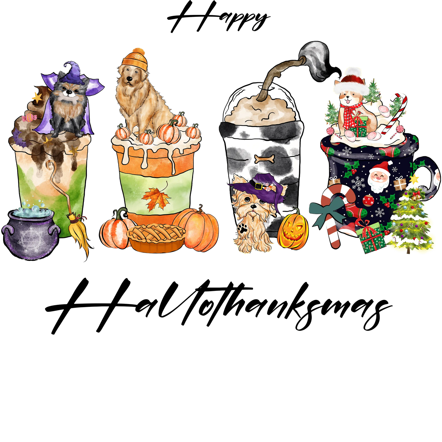Happy Thanksgiving Design - DTF Ready To Press