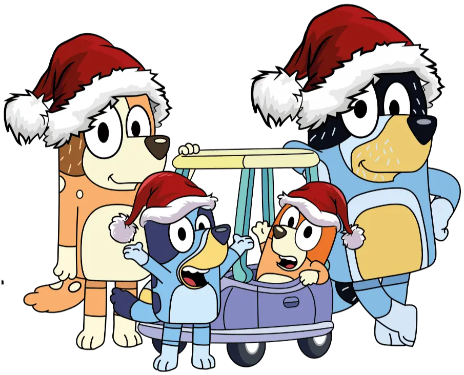 Bluey Christmas Design - DTF Ready To Press