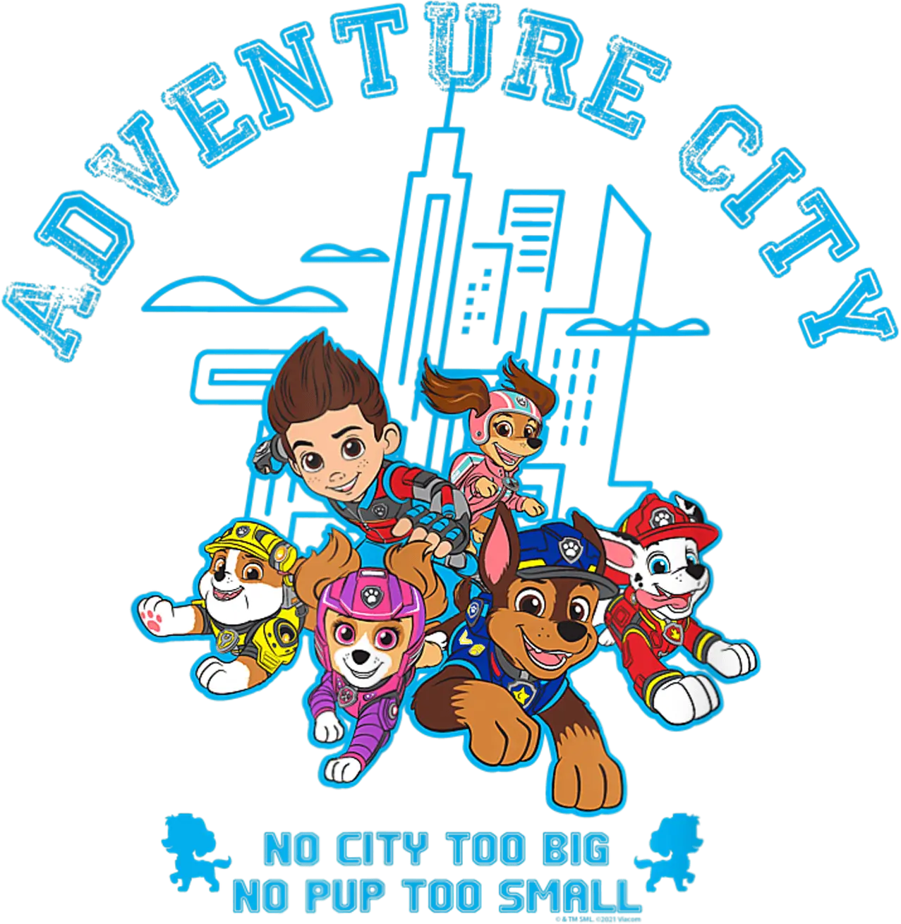 Adventure City Paw Patrol Design - DTF Ready To Press