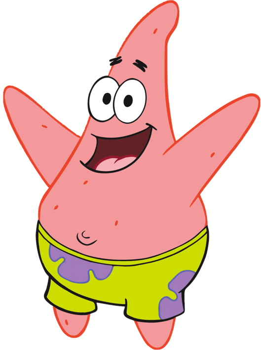 Sponge Bob Patrick Cartoon Design - DTF Ready To Press