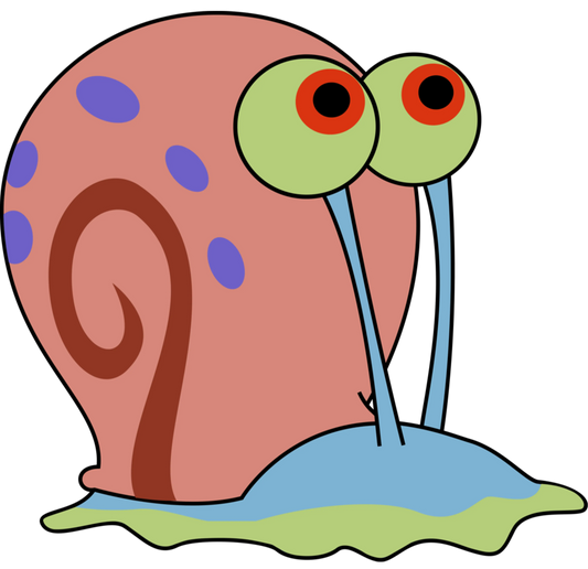 Sponge Bob Gary Cartoon Design - DTF Ready To Press