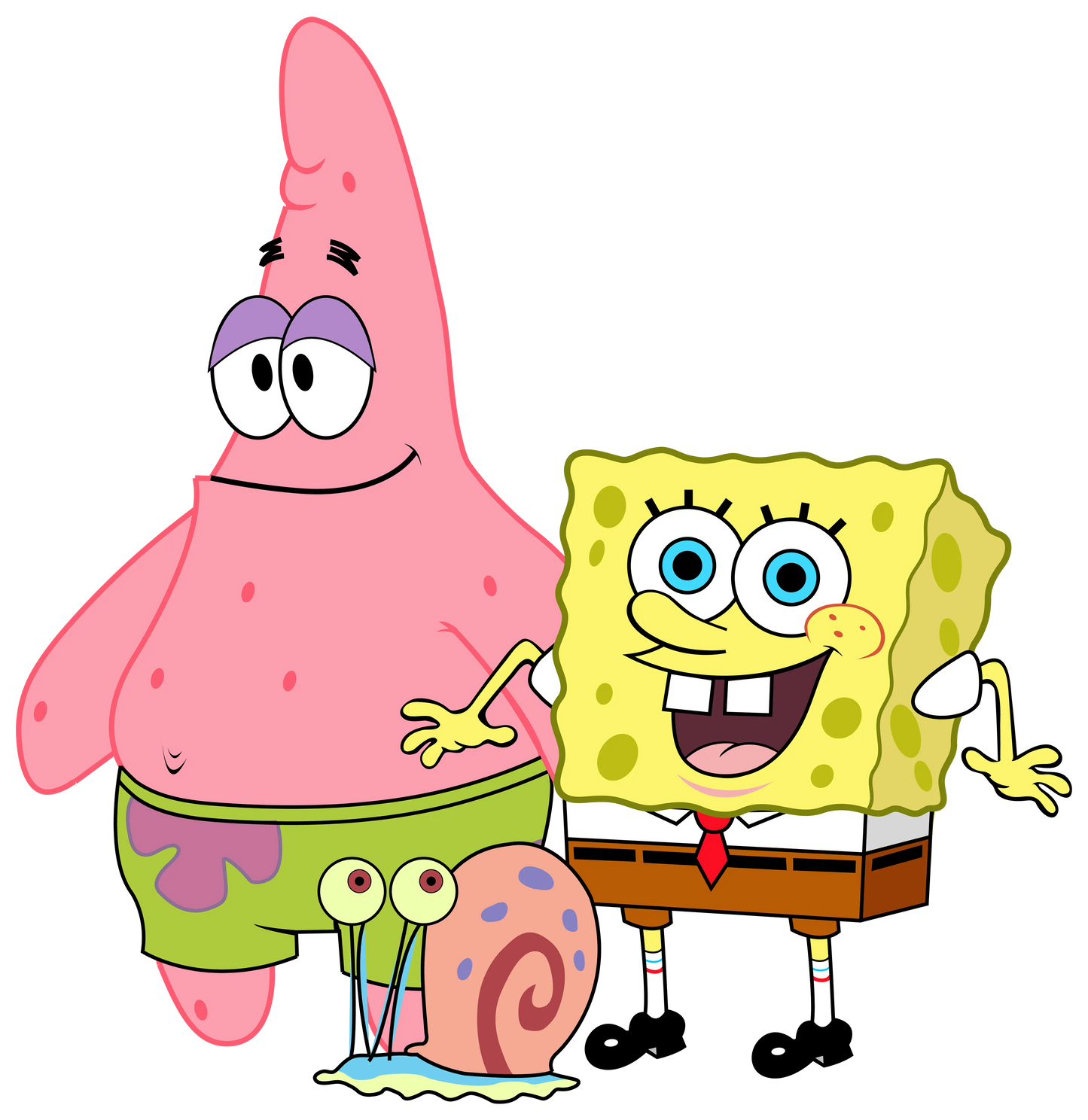 Sponge Bob, Gary And Patrick Cartoon Design - DTF Ready To Press