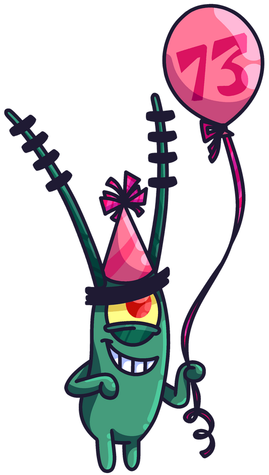 Sponge Bob Sheldon Party Cartoon Design - DTF Ready To Press