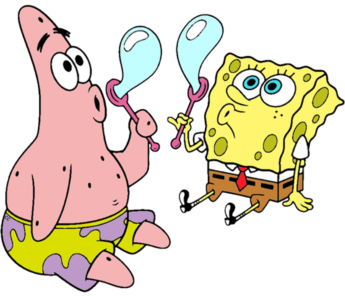 Sponge Bob And Patrick Cartoon Design - DTF Ready To Press