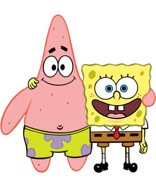 Best Friend Sponge Bob And Patrick Cartoon Design - DTF Ready To Press