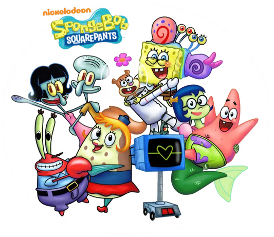 Nickelodeon Sponge Bob Squarepants Cartoon Design - DTF Ready To Press