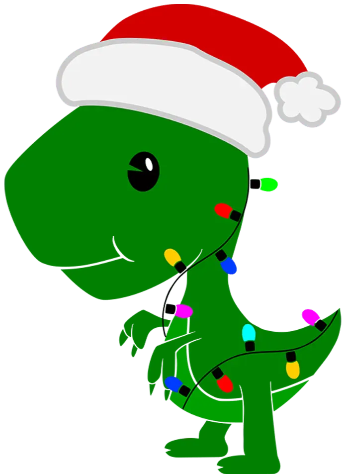 Christmas Dino Design - DTF Ready To Press