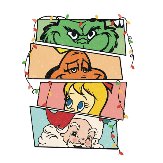 Christmas Grinch Design - DTF Ready To Press