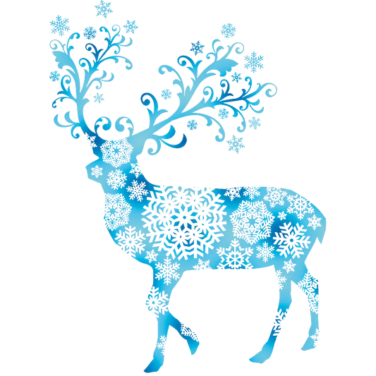 Christmas Deer Design - DTF Ready To Press