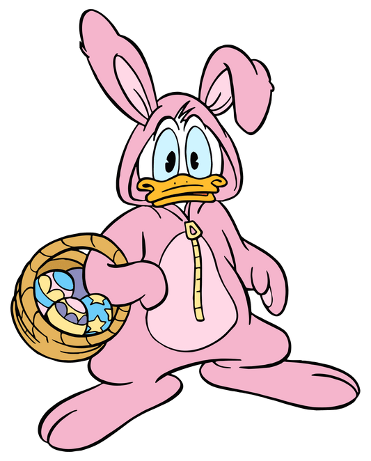 Funny Donald Duck Easter Design - DTF Ready To Press