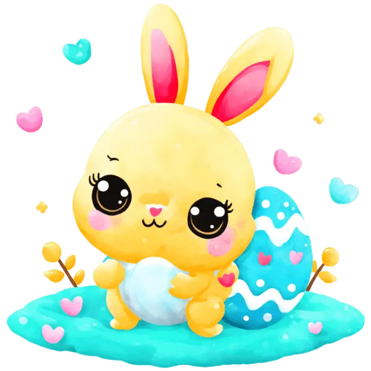 Toddler Easter Bunny Design - DTF Ready To Press