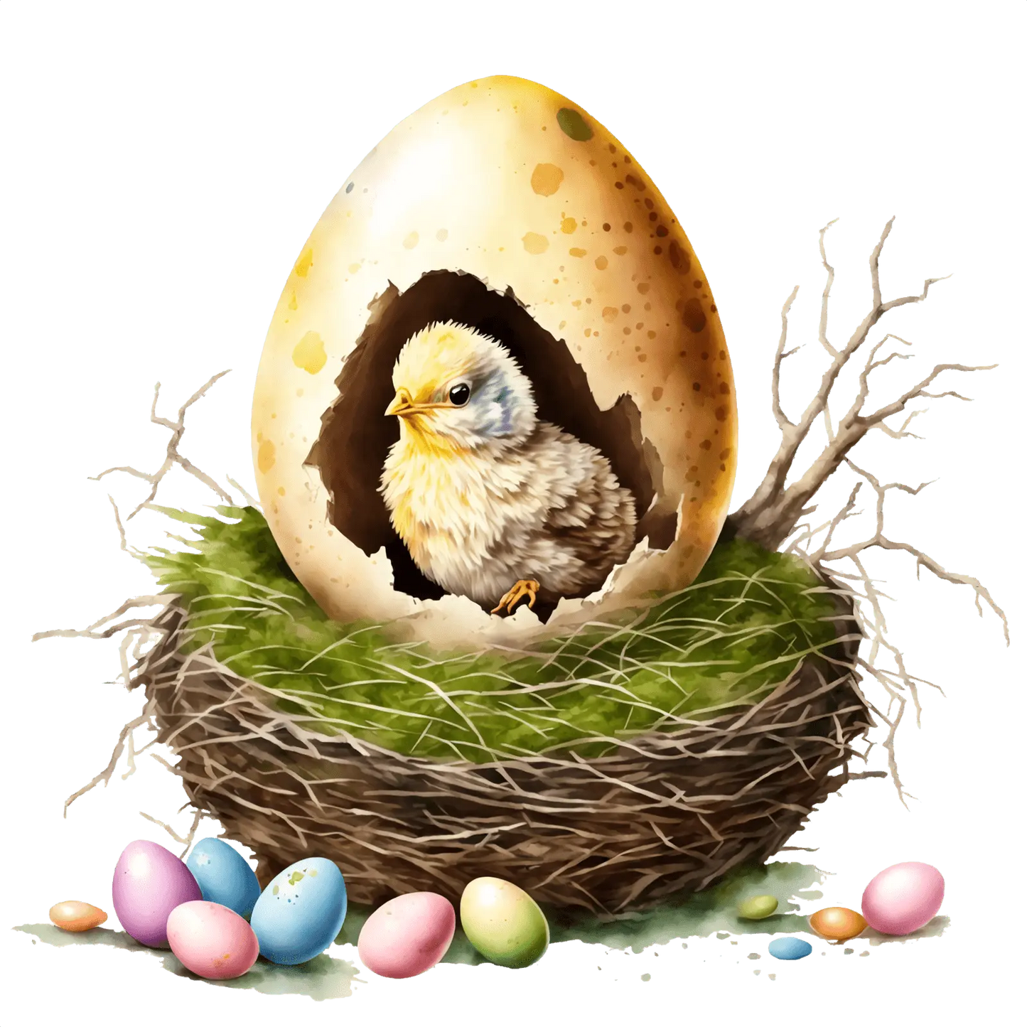Cute Chick Easter Design - DTF Ready To Press