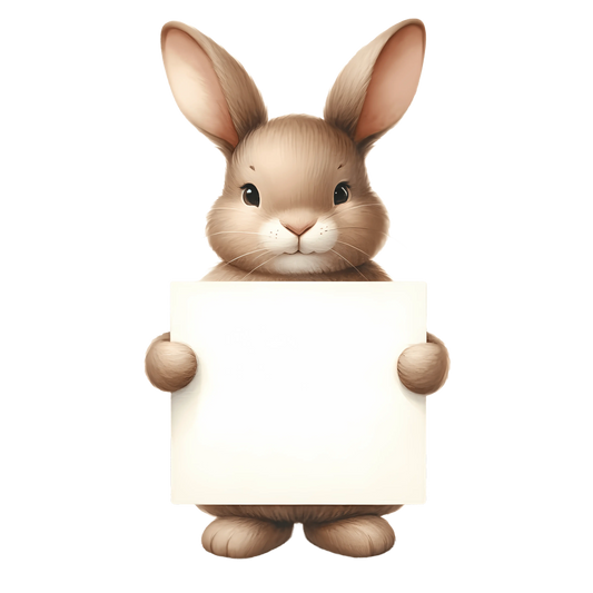 Easter Cute Rabbit Design - DTF Ready To Press