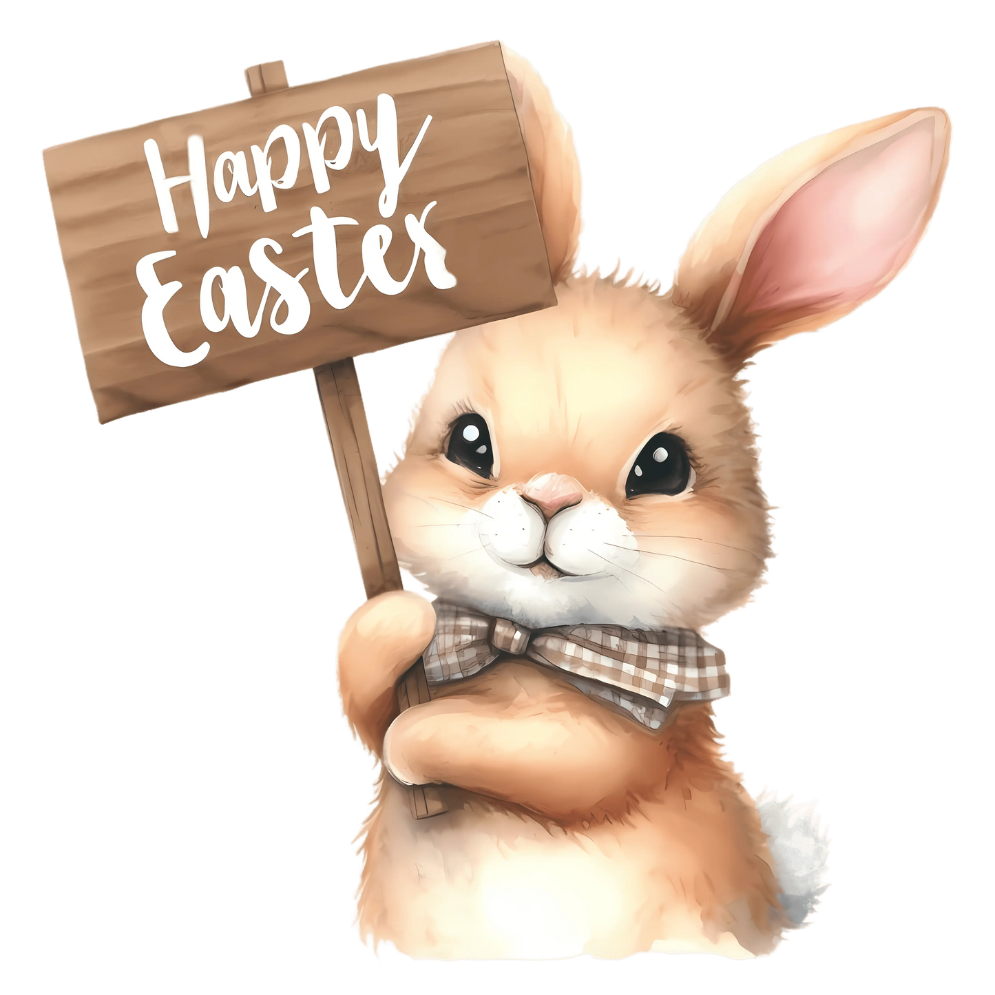Happy Easter Cute Bunny Design - DTF Ready To Press