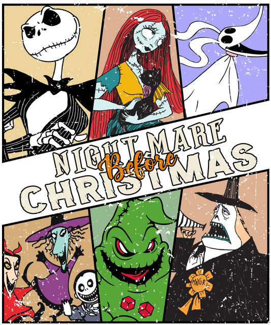 Nightmare Before Christmas Design - DTF Ready To Press