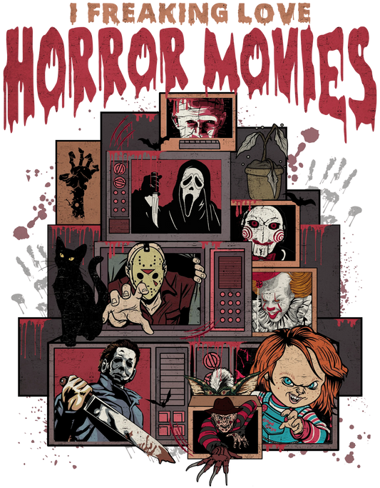 Horror Movies Halloween Design - DTF Ready To Press