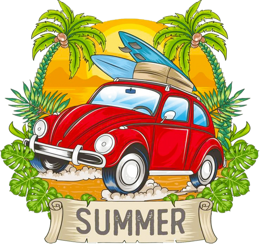 Summer Trip Design - DTF Ready To Press