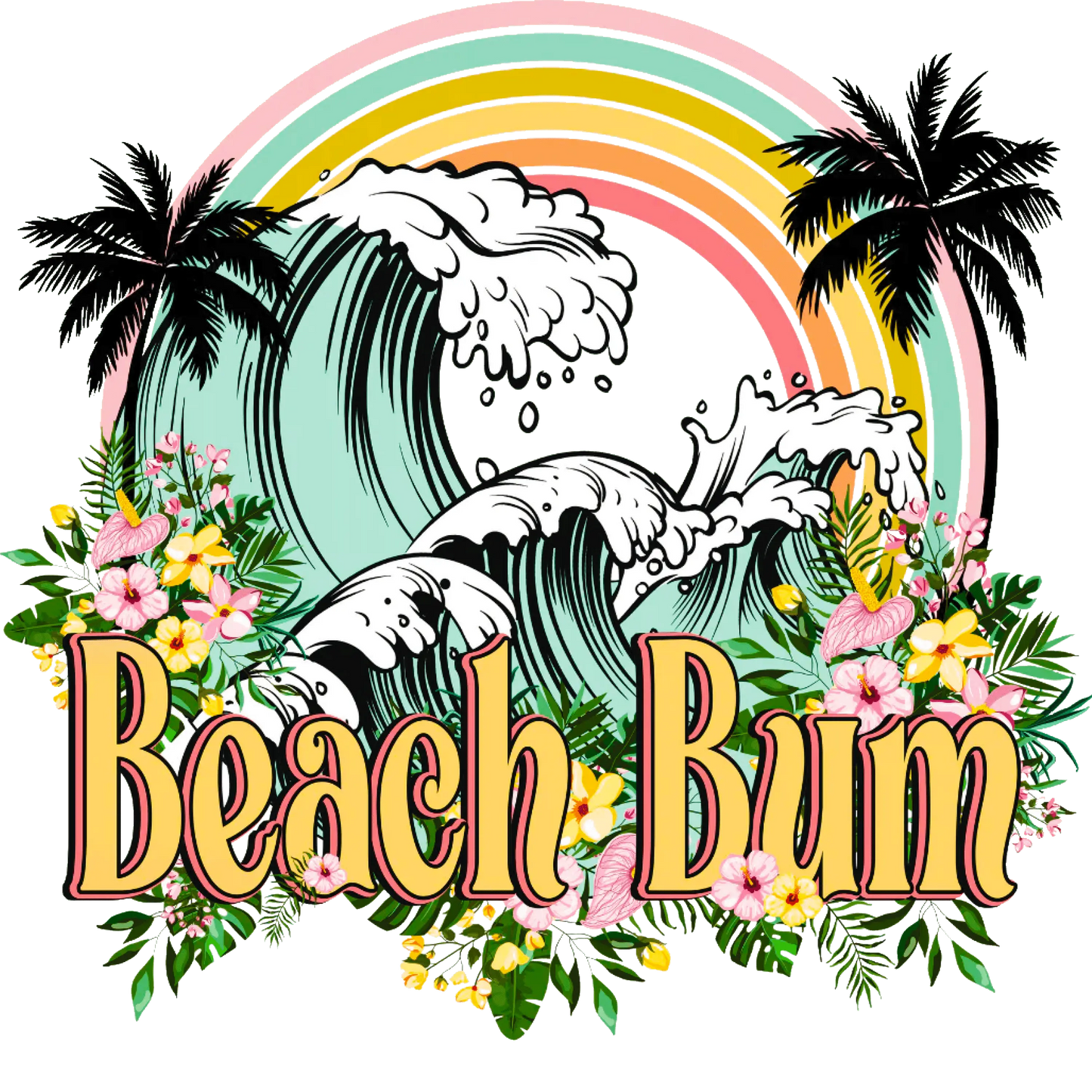 Beach Bom Design - DTF Ready To Press