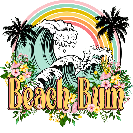 Beach Bom Design - DTF Ready To Press