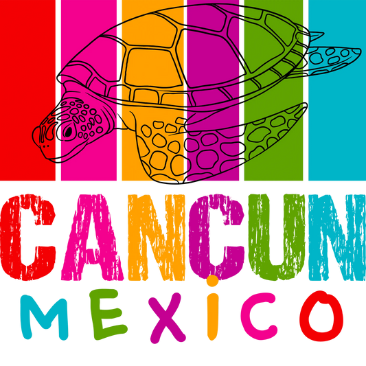 Cancun Mexico Design - DTF Ready To Press