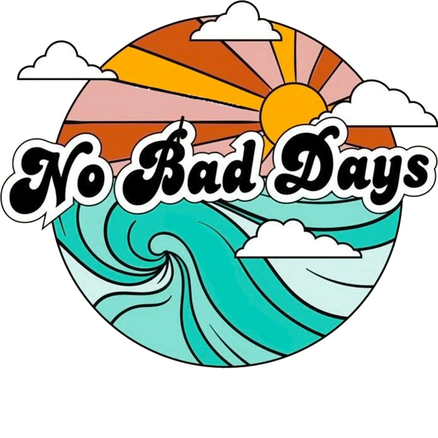 No Bad Days Summer Design - DTF Ready To Press