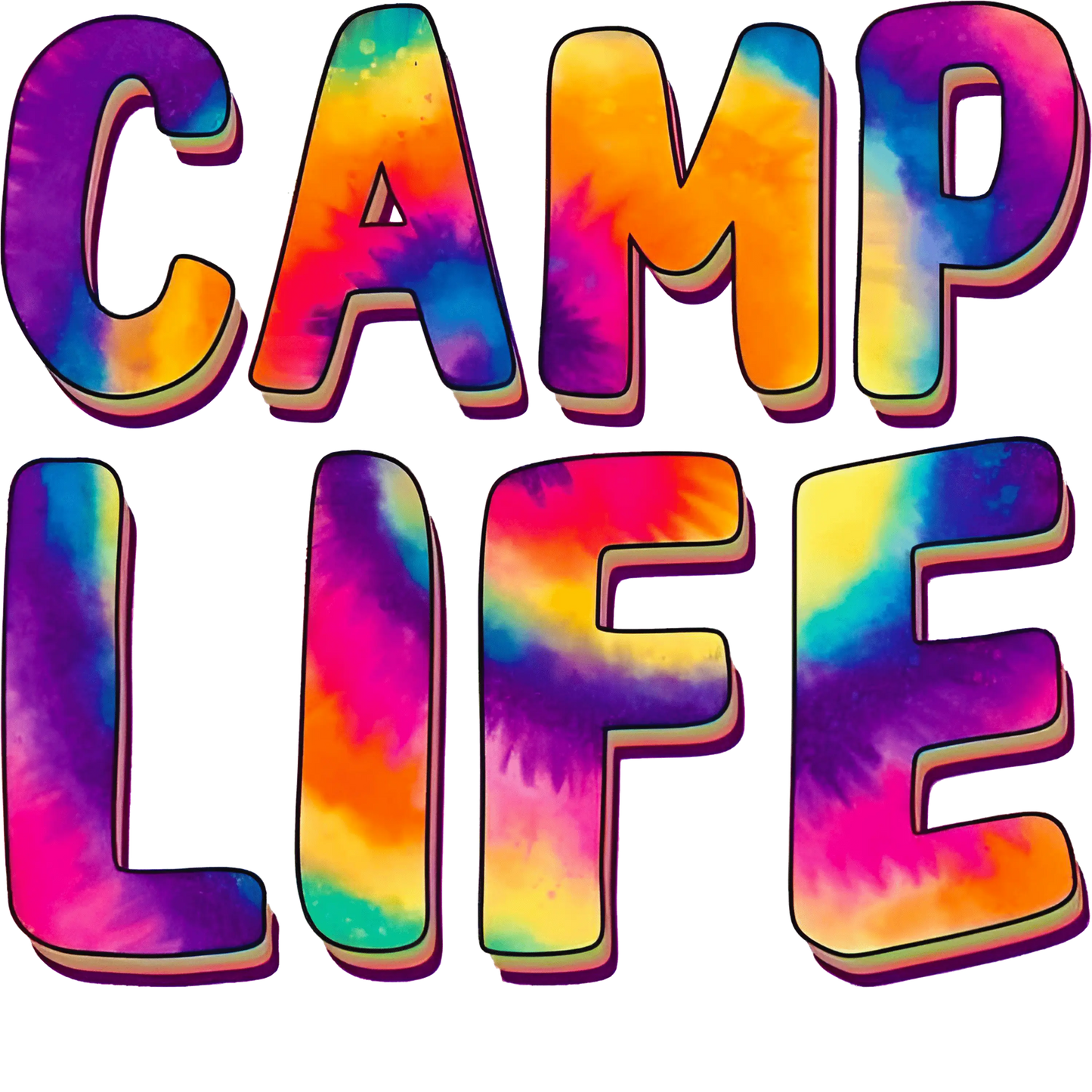 Camp Life Design - DTF Ready To Press