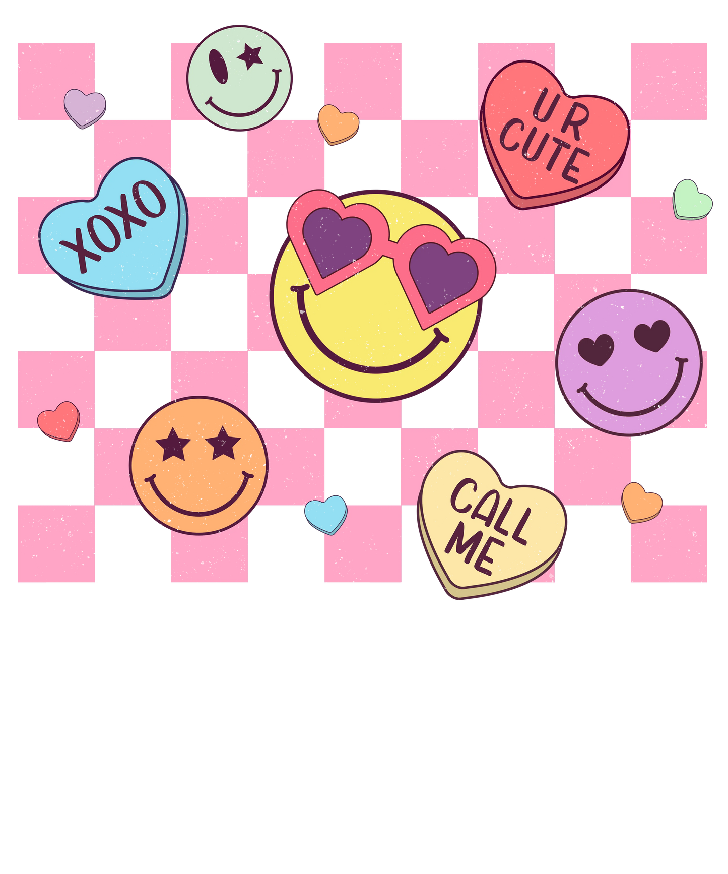 Xoxo, Ur Cute, Call Me Valentine's Day Design - DTF Ready To Press
