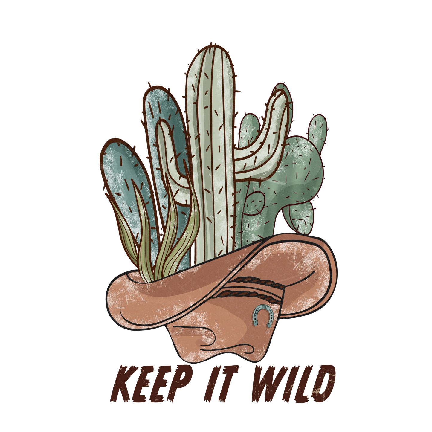 Western Keep It Wild Design - DTF Ready To Press