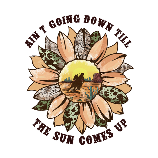 The Sun Comes up Western Design - DTF Ready To Press