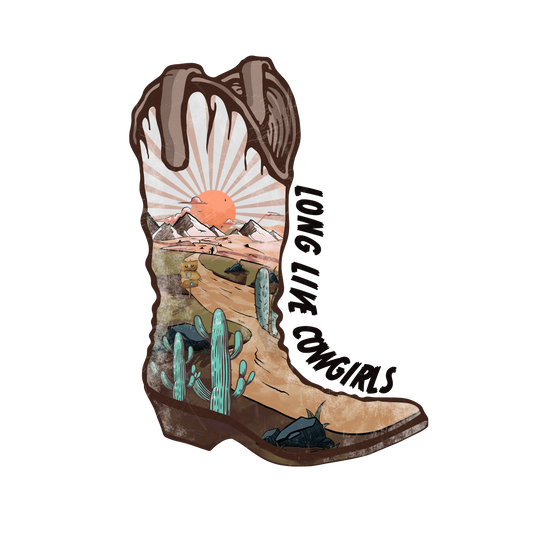 Long Live Cowgirls Western Design - DTF Ready To Press